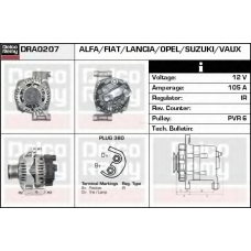 DRA0207 DELCO REMY Генератор