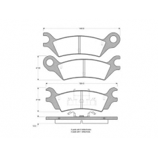 363702160915 MAGNETI MARELLI Колодки тормозные