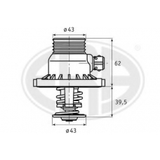 350336 ERA Термостат, охлаждающая жидкость
