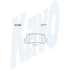 BP-9086 KAVO PARTS Комплект тормозных колодок, дисковый тормоз