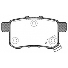 BPA1332.02 OPEN PARTS Комплект тормозных колодок, дисковый тормоз