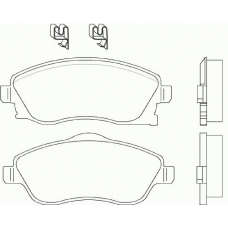 MDK0150 MINTEX Комплект тормозов, дисковый тормозной механизм