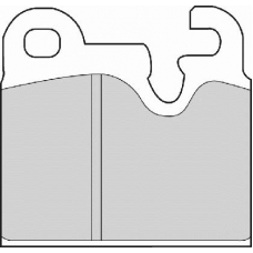 FD4152A NECTO Комплект тормозных колодок, дисковый тормоз