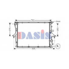 040003N AKS DASIS Радиатор, охлаждение двигателя