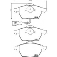 8DB 355 008-471 HELLA PAGID Комплект тормозных колодок, дисковый тормоз