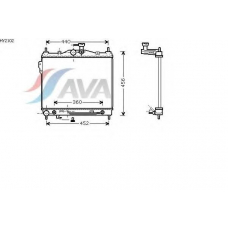 HY2102 AVA Радиатор, охлаждение двигателя