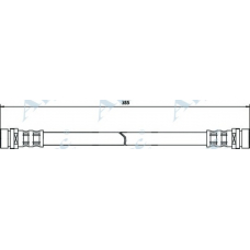 HOS3086 APEC Тормозной шланг