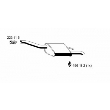 341097 ERNST Глушитель выхлопных газов конечный