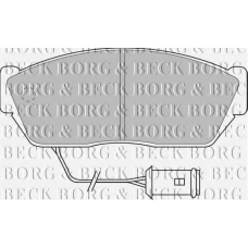 BBP1102 BORG & BECK Комплект тормозных колодок, дисковый тормоз
