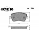 181534 ICER Комплект тормозных колодок, дисковый тормоз