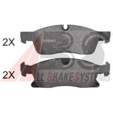 37938 ABS Комплект тормозных колодок, дисковый тормоз