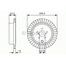 0 986 479 A83 BOSCH Тормозной диск