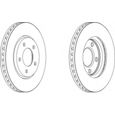 DDF1214-1 FERODO Тормозной диск