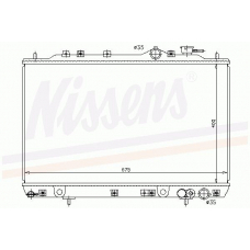 67006 NISSENS Радиатор, охлаждение двигателя