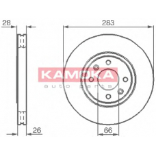 1031682 KAMOKA Тормозной диск