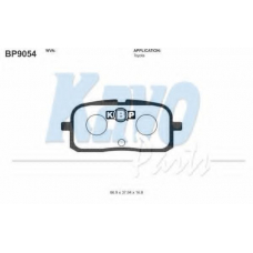 BP-9054 KAVO PARTS Комплект тормозных колодок, дисковый тормоз