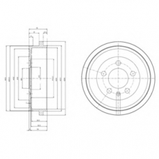 BF463 DELPHI Тормозной барабан