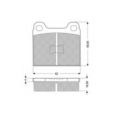 PF10161 PROCODIS FRANCE Комплект тормозных колодок, дисковый тормоз
