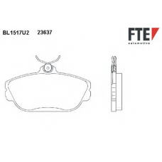 BL1517U2 FTE Комплект тормозных колодок, дисковый тормоз