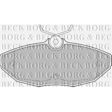 BBP1743 BORG & BECK Комплект тормозных колодок, дисковый тормоз
