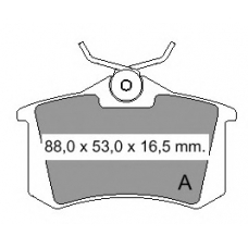 833481 Vema Комплект тормозных колодок, дисковый тормоз