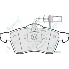 PAD1182 APEC Комплект тормозных колодок, дисковый тормоз