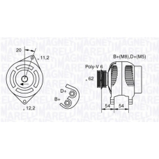 063321808010 MAGNETI MARELLI Генератор