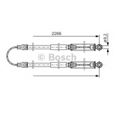 1 987 482 047 BOSCH Трос, стояночная тормозная система