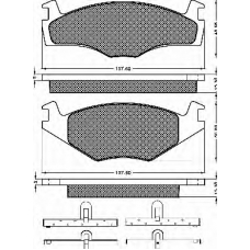 10215 BSF Комплект тормозных колодок, дисковый тормоз
