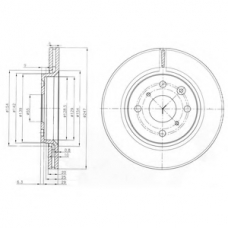 BG3976C DELPHI Тормозной диск