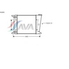 VW2001 AVA Радиатор, охлаждение двигателя