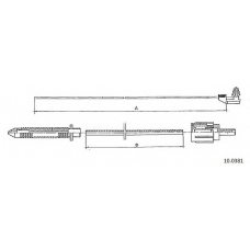 10.0381 CABOR Тросик газа