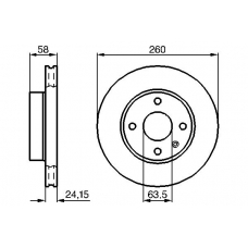 0 986 478 346 BOSCH Тормозной диск