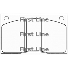 FBP1107 FIRST LINE Комплект тормозных колодок, дисковый тормоз