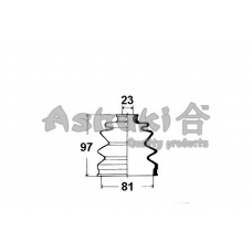 H064-29 ASHUKI Комплект пылника, приводной вал