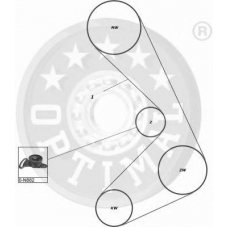 SK-1092 OPTIMAL Комплект ремня грм