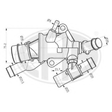 350227 ERA Термостат, охлаждающая жидкость