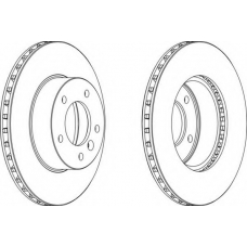 DDF295-1 FERODO Тормозной диск