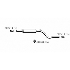 642002 ERNST Средний глушитель выхлопных газов