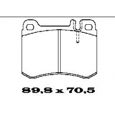 BL1210A2 FTE Комплект тормозных колодок, дисковый тормоз