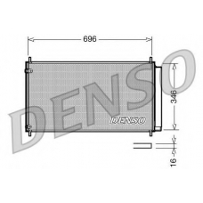 DCN50022 DENSO Конденсатор, кондиционер