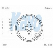 BD-8352 KAVO PARTS Тормозной барабан