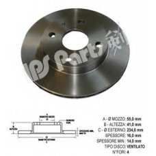 IBT-1695 IPS Parts Тормозной диск