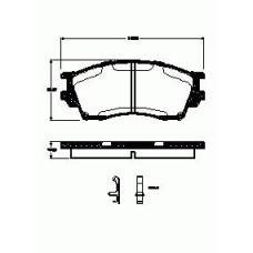 491.00 REMSA 491 00_=fdb1025=d3098-01=y03-423 !колодки дисковые п.\ mazda xedos6 2.0 24v 92]/9 2.0-2.5 24v 93]