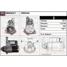 DRS0247 DELCO REMY Стартер
