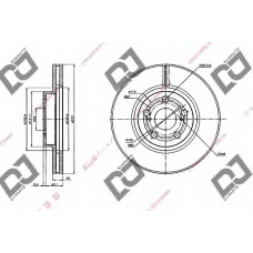 BD1417 DJ PARTS Тормозной диск