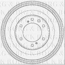 BBR7245 BORG & BECK Тормозной барабан