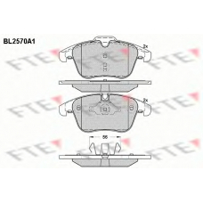 BL2570A1 FTE Комплект тормозных колодок, дисковый тормоз