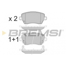 BP3495 BREMSI Комплект тормозных колодок, дисковый тормоз
