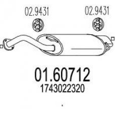 01.60712 MTS Глушитель выхлопных газов конечный